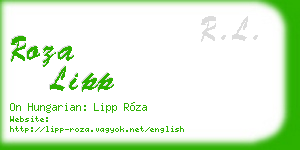 roza lipp business card
