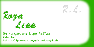 roza lipp business card